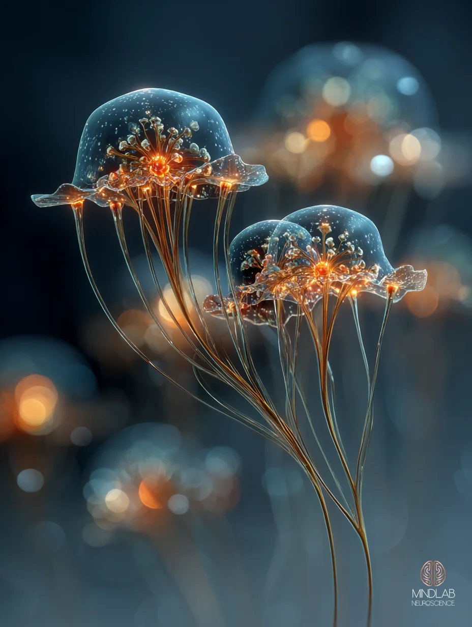 Intimate close-up of a midbrain dopaminergic region – Dr. Sydney Ceruto, MindLAB Neuroscience.